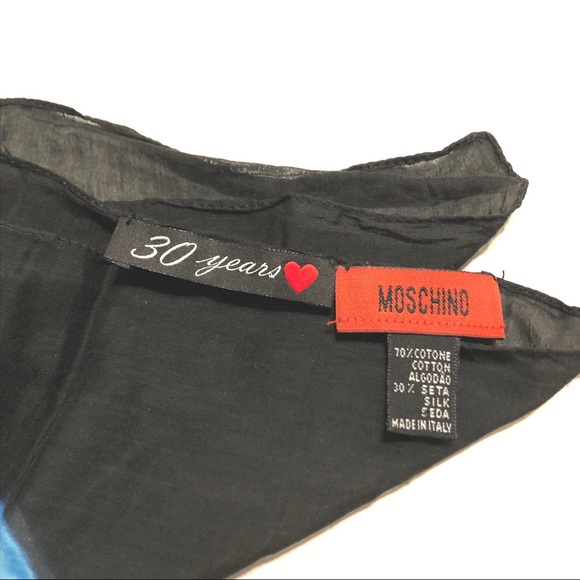 COPY - Badana/Neckerchief 30 Years Moschino Scarf - Picture 4 of 4
